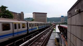 臺北捷運C381型電聯車(503/504)駛離北投站；C381型電聯車(531/532)北投站進站 | 2020.8.11 | Taipei MRT | 粘粘的鐵道攝影