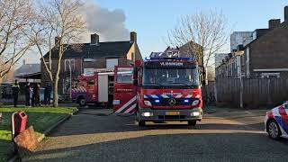 Brandweer vlissingen onderweg naar Middelbrand vlissingen +overzichtsbeelden 13-1-25