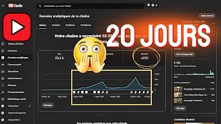 Nouvelle chaine youtube :  234 Abonnés et 58 K Vues en moins de 3 semaines 😊