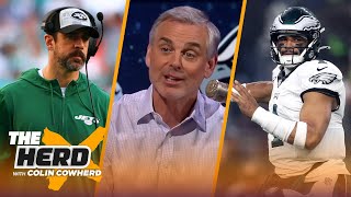 How much trouble are Jalen Hurts, Eagles in, Aaron Rodgers 'wants to play' | NFL | THE HERD