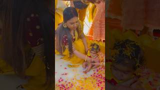 Rice ceremony 🌻my little angle🦚#bengali #riceceremony #mydaugther