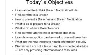 Hipaa Breach Notification Reporting And Issues
