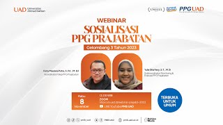 WEBINAR | Sosialisasi PPG Prajabatan Gelombang 3 2023