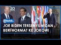 Momen Joe Biden Terus Lempar Senyuman dan Beri Hormat ke Jokowi saat Menghadiri KTT G20 di Bali