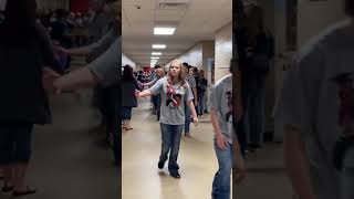 Class of 2025-final walk through Hughes Springs JH ❤️
