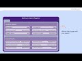 Building a register in Protecht: Creating sections and fields.