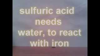 Reaction Of Sulphuric Acid With Iron