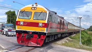 SRT. รถไฟสายใต้ละแวกสถานีคลองไทร-สถานีมะลวนหลากหลายขบวนตั้งแต่เช้า-เย็น Southern Railway of Thailand