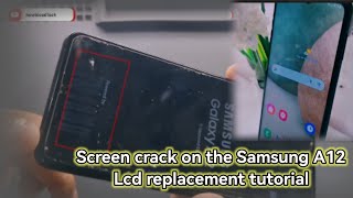 How to replace cracked screen Samsung a12,Tutorial