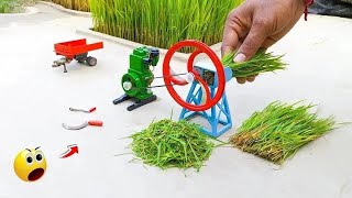 diy tractor chaff cutter machine science project |    @KeepMini ​