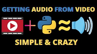 How to extract audio from video using python| mp4 to mp3 converter tutorial | python tricks