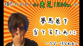 【小倉芝1200m】夢のある舞台で夢を掴むために【大攻略】