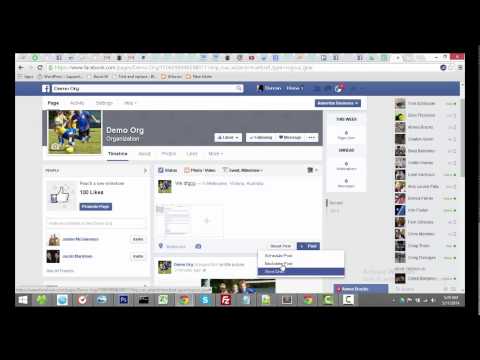 Creating a Facebook page for you sports club or association and adding administrators Creating a Facebook page for you sports club or association and adding administrators