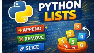 Python Lists Explained: Append, Remove, Pop & Slicing (Beginner Tutorial)