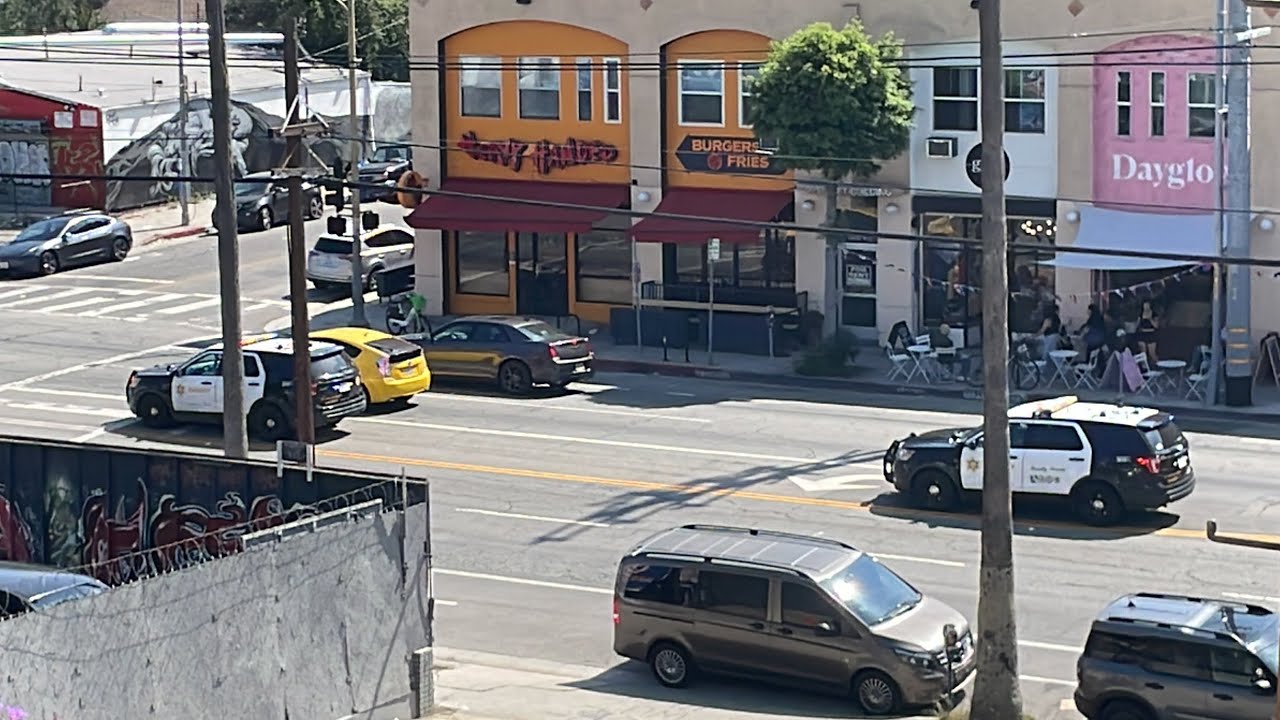 Lasd East L A Hollywood Units Responding Code 3 Shots Fired At Lapd
