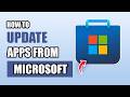 How to update apps from microsoft store in windows 11