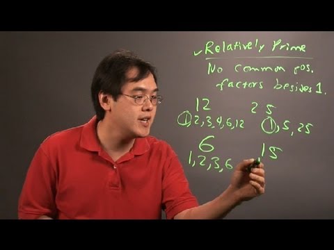 How do you know if 2 numbers are relatively prime?