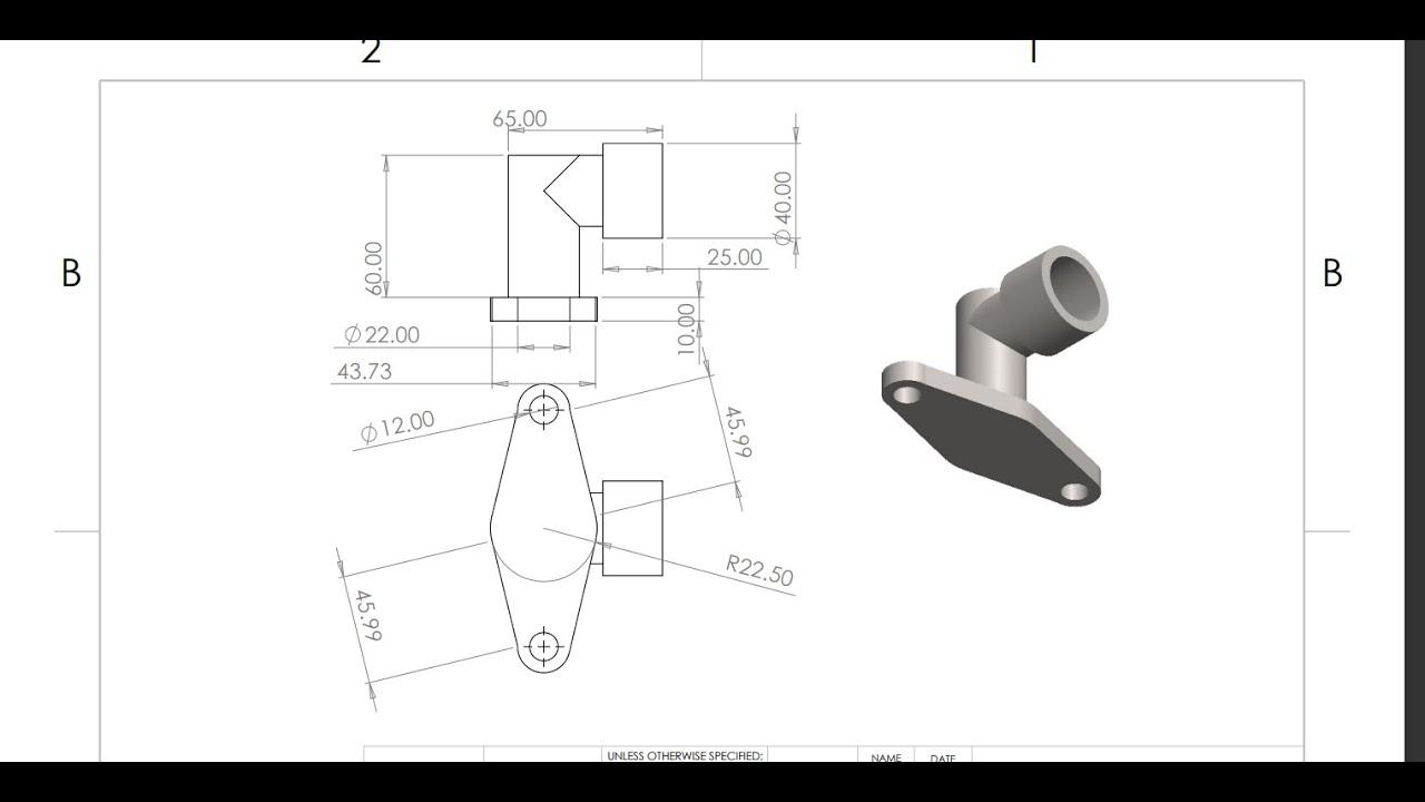 Solidworks Tutorial For Beginners Exercise Youtube Solidworks Tutorial For Beginners Exercise Youtube