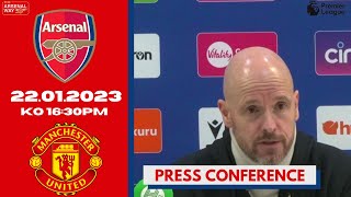 "ARSENAL DESERVE TO BE TOP OF THE LEAGUE" Erik ten Hag Previews Arsenal v Man United | VIDEO