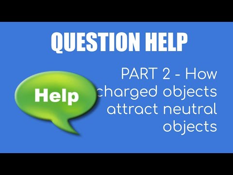How does a positively charged rod attract a neutral object?