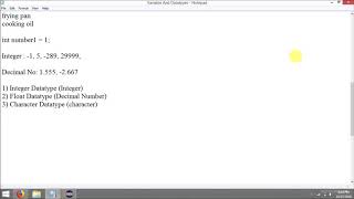 Java Tutorial Series - 5 - Variables | Data Types