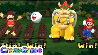 Mario Party 9 Step It Up - Daisy vs Bowser vs Mario vs Peach Gameplay (Master CPU)
