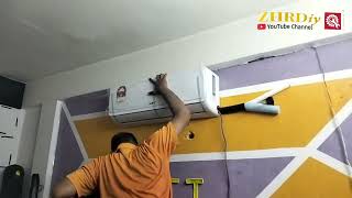 zhrDiy23: tutorial pemasangan aircond 1hp #jenamaaufit1hp #aircond\u0026letrik