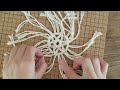 【diy macrame】マクラメスノーフレーク macrame snow flaku