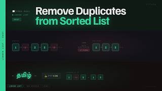 #83 - Remove Duplicates from Sorted List - LeetCode - Python - Tamil