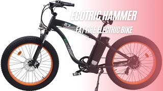 Ecotric Hammer Fat Tire Electric Bike