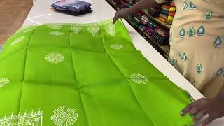 Anushka – Pure Tussar Saree (Block Print Design)