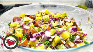 Very tasty German salad. So tasty salad that they ask to cook it more often