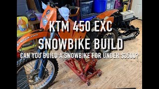 KTM 450 EXC Snowbike Build (Episode 1)