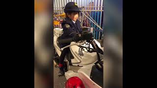 警察博物館😊ホンダ白バイ（子供、キッズ）HONDA 　Police motorcycle