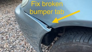 EASY Bumper repair! Fix a broken front bumper