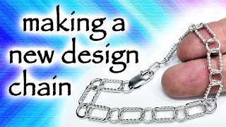 How to make a newly designed silver wrist chain bracelet.