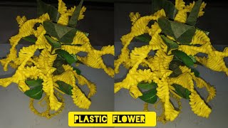 #plastic  wire flowers #how   to make plastic flower 🌹