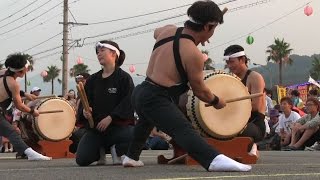 亀川夏祭り2015　立命館アジア太平洋大学　和太鼓”楽”