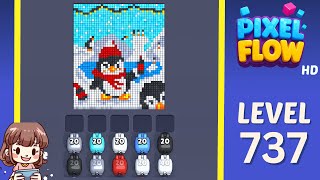 Pixel Flow Level 737 Solution Walkthrough