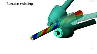 Three roll skew rolling. Simulation on QForm UK
