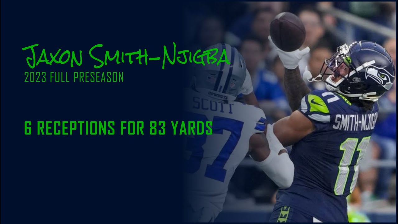 Jaxon Smith Njigba Full Preseason Highlights | Every Target & Catch In ...