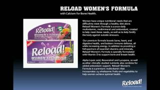 RELOAD WOMEN'S FORMULA. with Calcium for Bone Health.