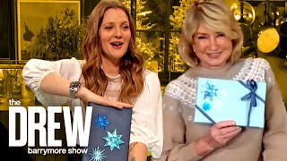 Martha Stewart Teaches Drew the Secrets of Gift-Wrapping