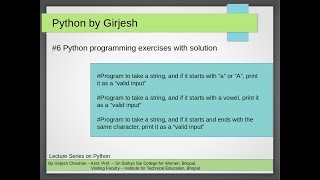 Q.26 to Q.28 Python - Solved Practice Exercises - Conditional Statement if