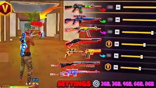 All Gun Headshot Sensitivity Setting After New OB51 Update | Free Fire Max Auto Headshot Sensitivity
