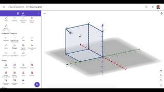 Creating a Cube in GeoGebra 3D: Method 4