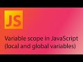 JavaScript 2021 Tutorial 10 - Variable scope