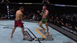 The kick to Dustin's elbow that broke Conor McGregor’s leg !