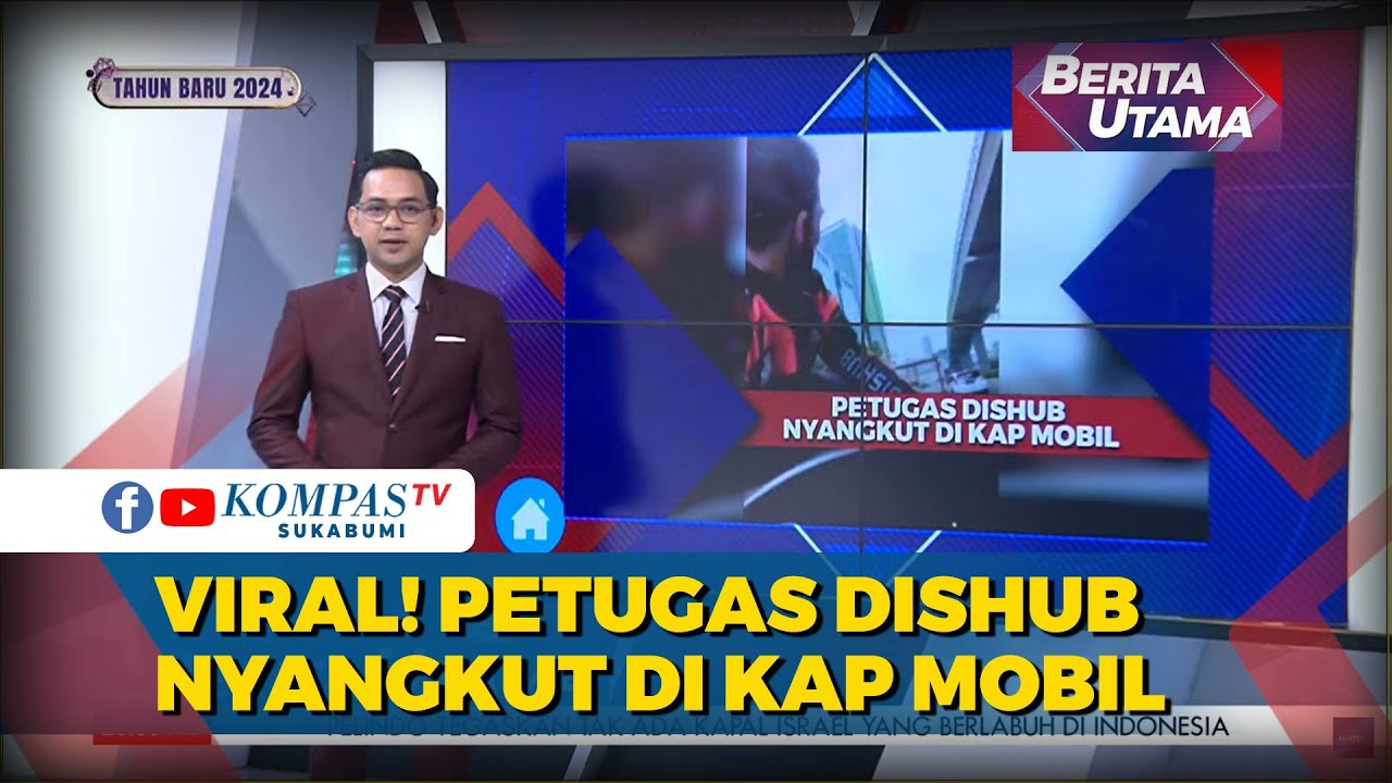 Viral Petugas Dishub Nyangkut Di Kap Mobil Berakhir Damai Youtube