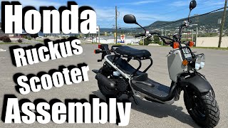 2022 Honda Ruckus Scooters  Unboxing And Assembly